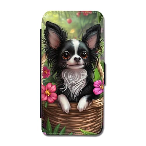 Giftoyo Cartoon Langhaarige Chihuahua Flip Handyhülle für iPhone 11 Pro von Giftoyo