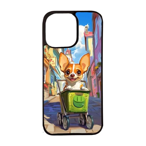 Giftoyo Schutzhülle für iPhone 15 Plus mit niedlichem Cartoon-Chihuahua-Hund von Giftoyo