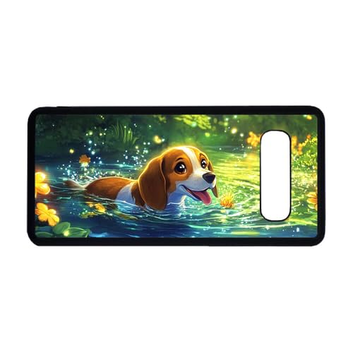 Handy-Schutzhülle für Samsung Galaxy S10, Motiv: Beagle, Cartoon-Motiv von Giftoyo