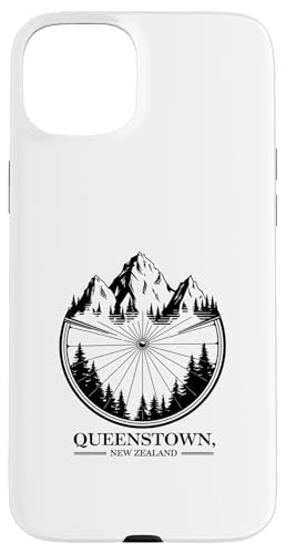 Mountainbiking Queenstown Neuseeland Outdoor Lovers Hülle für iPhone 15 Plus von Gifts For Hiker And Cyclist