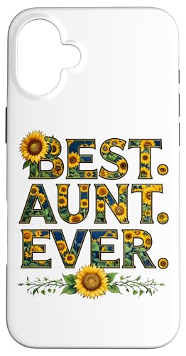 Hülle für iPhone 16 Plus Beste Tante aller Zeiten, süße Familienliebe, Sonnenblume von Gifts For The Best Auntie Life