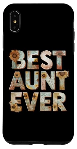 Hülle für iPhone XS Max Beste Tante aller Zeiten, süße Familienliebe, Sonnenblume von Gifts For The Best Auntie Life