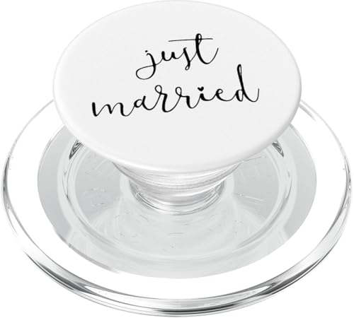 Just Married For Bride Flitterwochen Hochzeit Frauen PopSockets PopGrip für MagSafe von Gifts for Her Co.