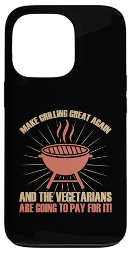 Hülle für iPhone 13 Pro Machen Sie das Grillen wieder großartig, USA Trump BBQ Barbecue Smoking von Gifts for Smoking & Grilling Accessoires & Stuff