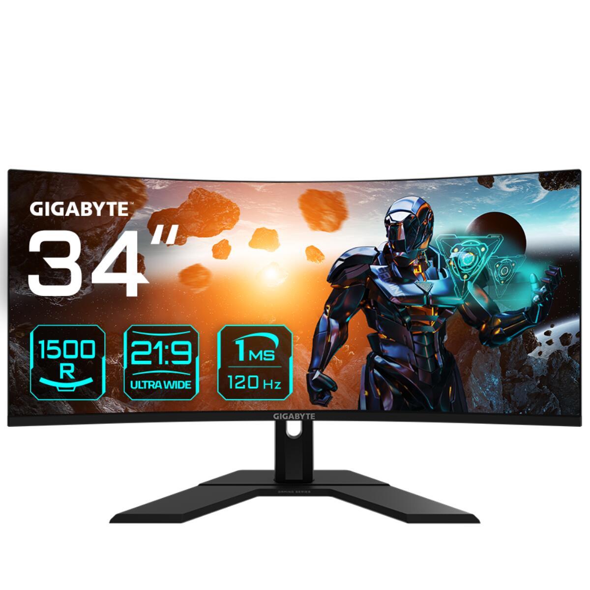 GIGABYTE GS34WQC WQHD Curved Gaming Monitor von GigaByte