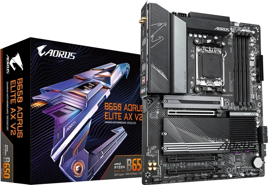 GIGABYTE B650 AORUS Elite AX V2 Mainboard Sockel AM5 B-Ware von Gigabyte