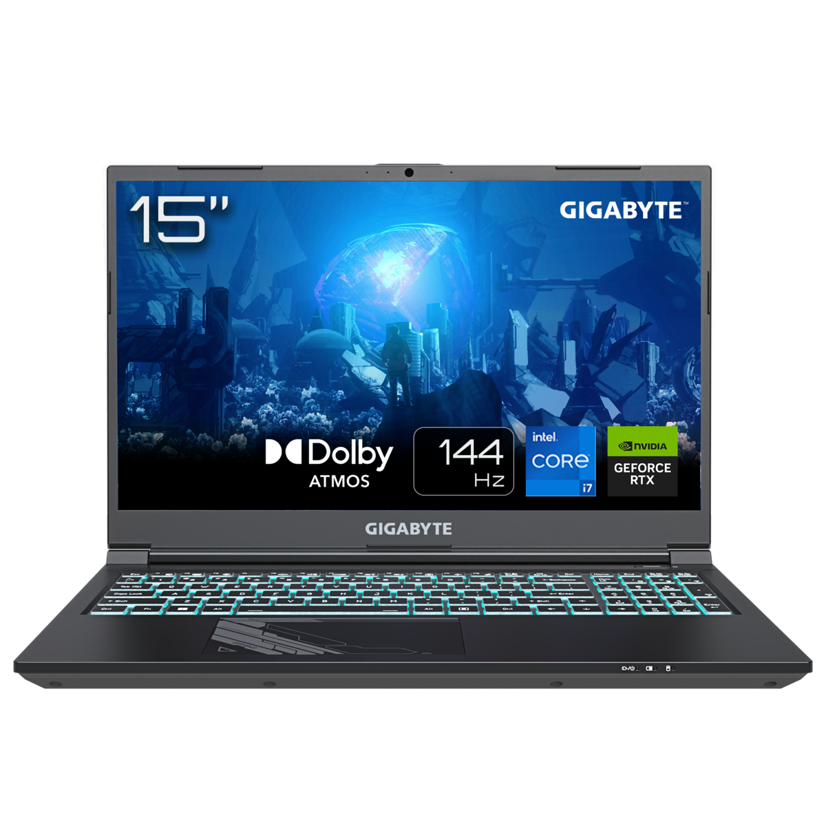 GIGABYTE G5 MF5-H2DE354KD B-Ware - 15" FHD IPS 144Hz Display, Intel Core i7-13620H, 16GB RAM, 1TB SSD, NVIDIA GeForce RTX™ 4050, FreeDOS von Gigabyte