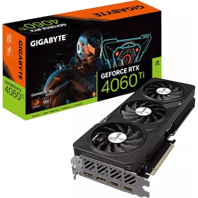 GIGABYTE GeForce RTX 4060Ti GAMING OC 8GB GDDR6 Grafikkarte 2xHDMI 2xDP von Gigabyte