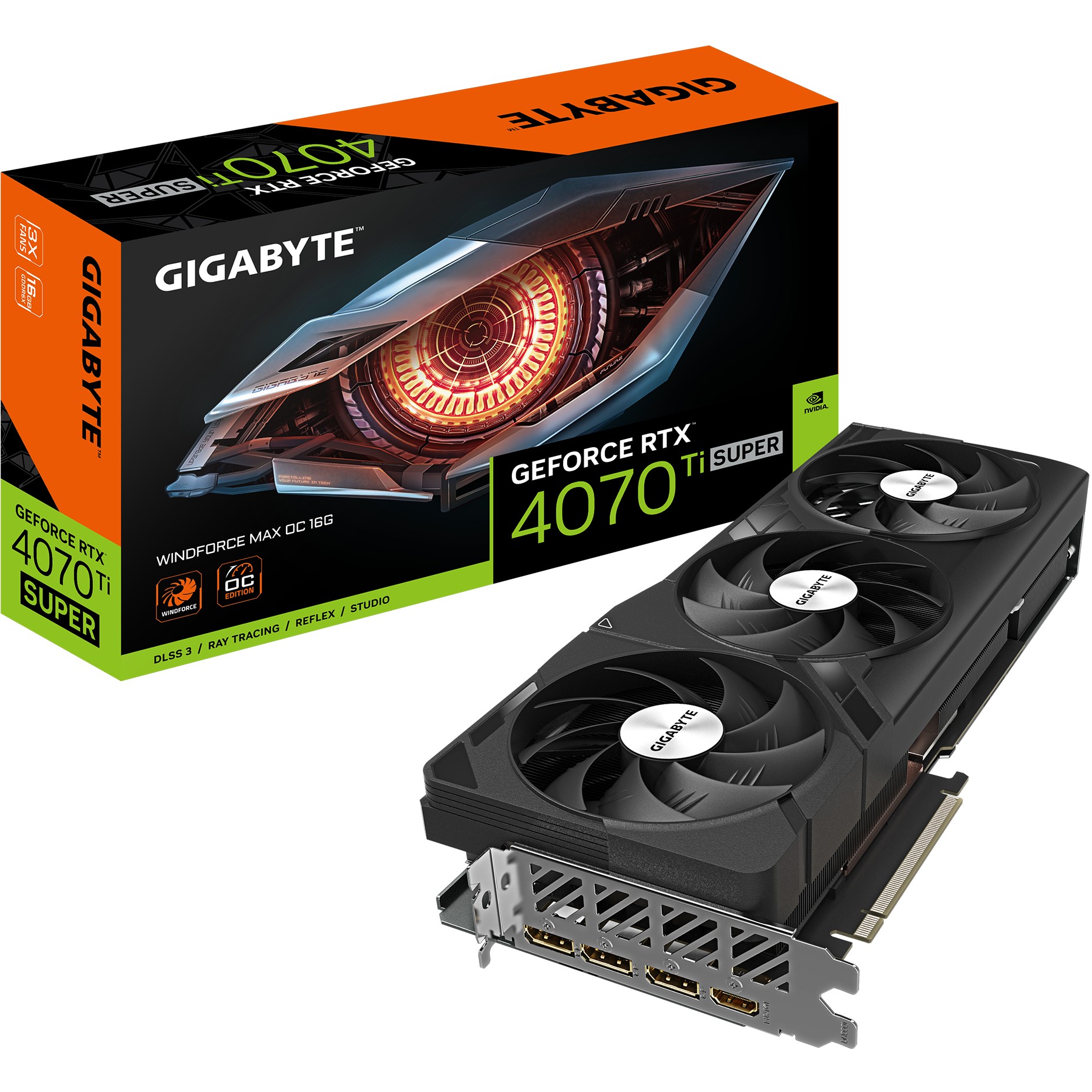 GIGABYTE GeForce RTXÂ­Â­ 4070 Ti SUPER WINDFORCE MAX OC 16G von Gigabyte