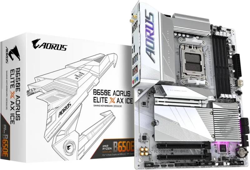 Gigabyte B650E AORUS ELITE X ICE Mainboard Sockel AM5 B-Ware von Gigabyte