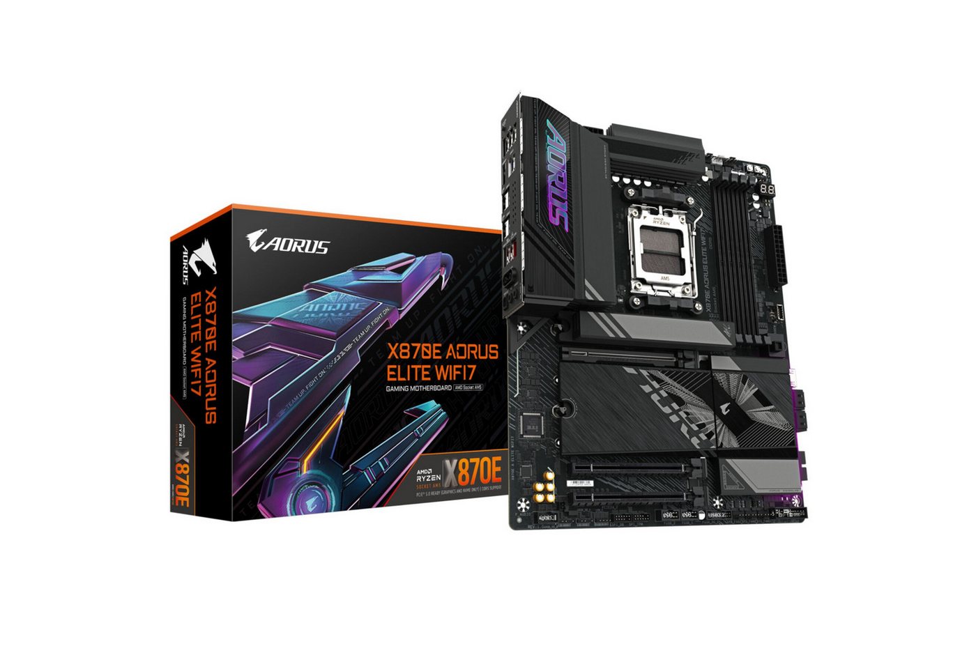 Gigabyte X870I AORUS PRO ICE Mainboard - Unterstützt AMD Ryzen 9000er-Serie CPU Mainboard von Gigabyte