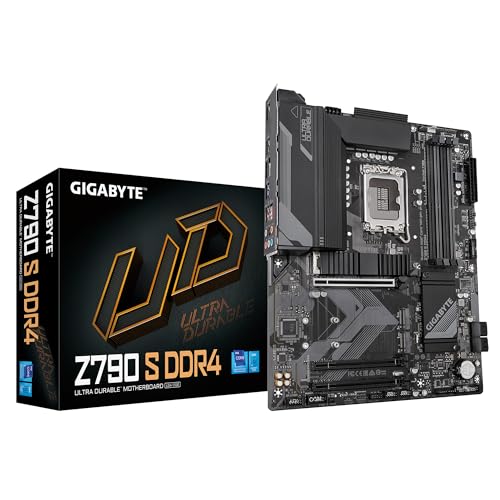 Gigabyte Z790 S DDR4 Motherboard - Unterstützt Intel Core 14th CPUs, 8+1+1 Phasen Digital VRM, bis zu 5333MHz DDR4, 3xPCIe 4.0 M.2, 2.5GbE LAN, USB 3.2 Gen 2 von Gigabyte