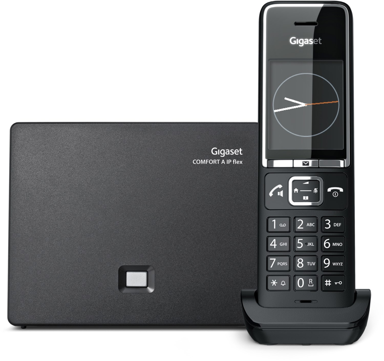 Comfort 550A IP flex Schnurloses IP-Telefon schwarz/chrom von Gigaset
