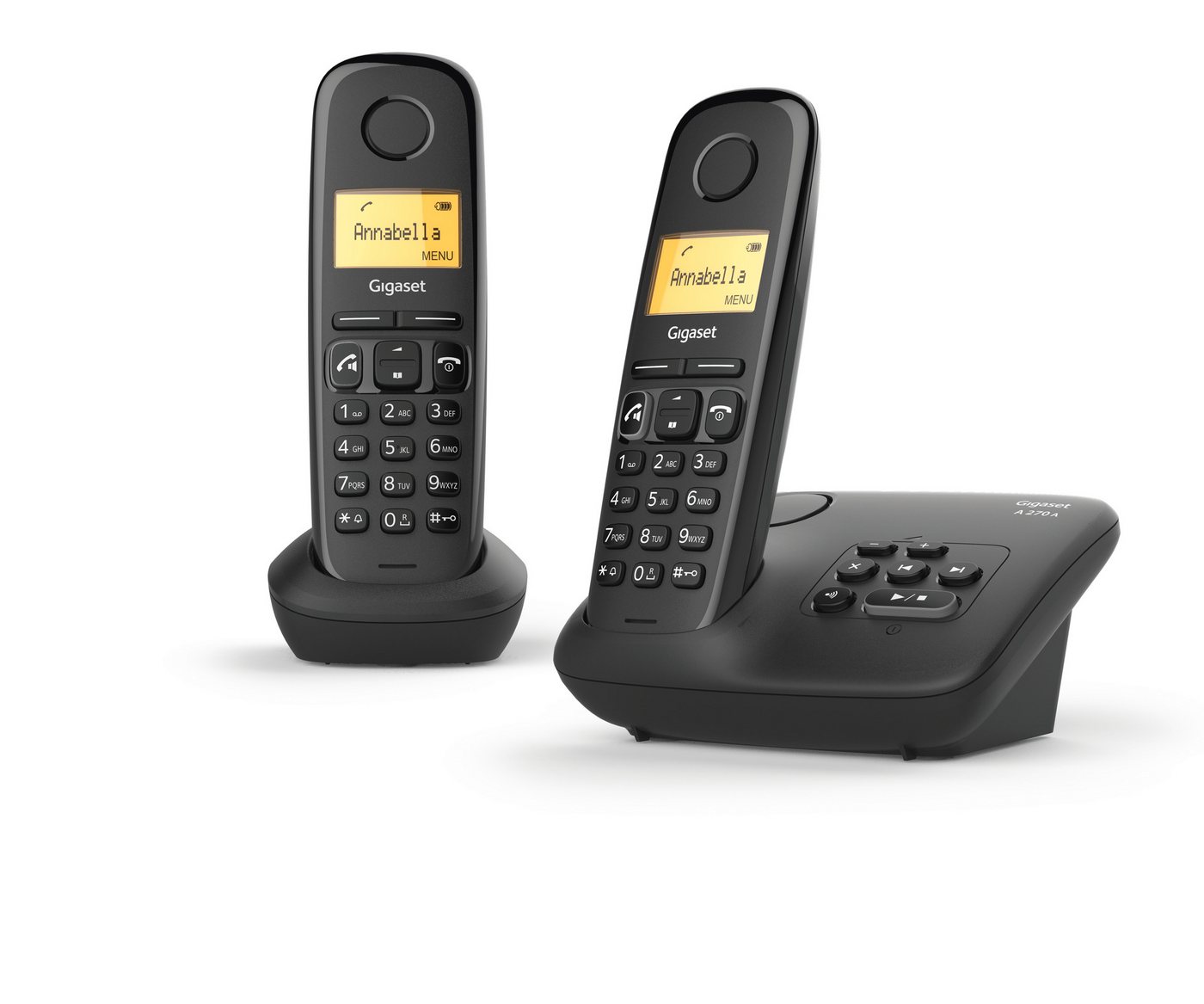 Gigaset A270 A Duo Schnurloses DECT-Telefon (Mobilteile: 2) von Gigaset