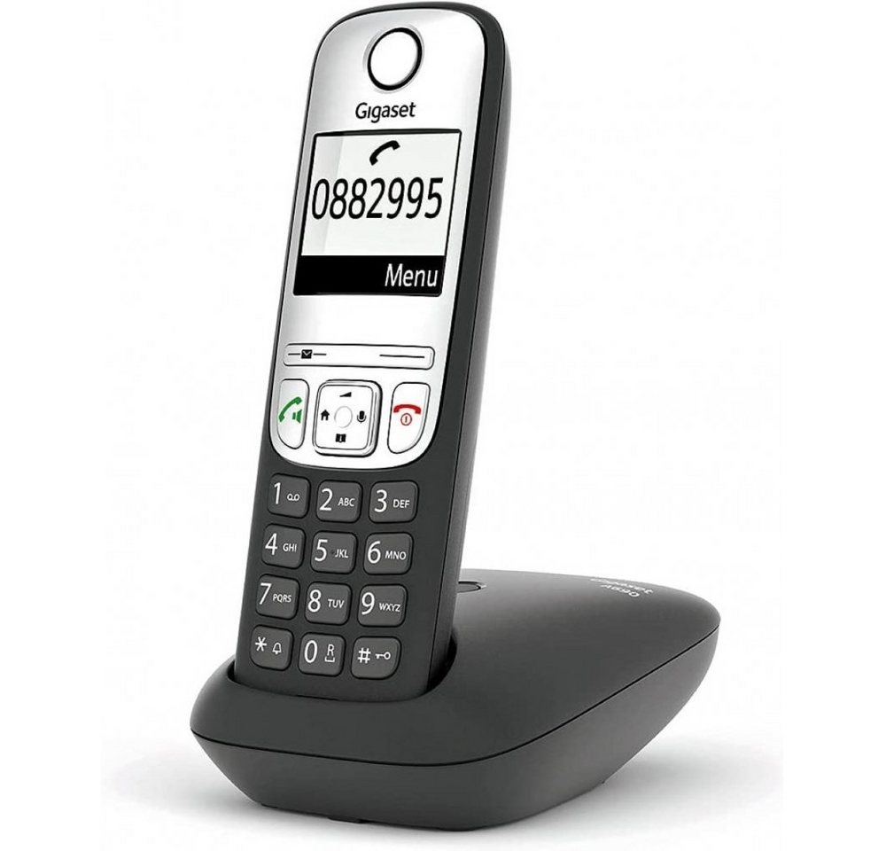 Gigaset A690 - DECT Telefon - schnurlos - analog - Schnurlostelefon - schwarz DECT-Telefon von Gigaset