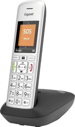 Gigaset E390 DECT Mobilteil Silber-Schwarz von Gigaset