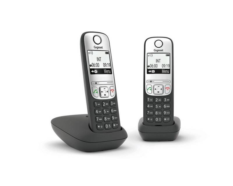 Gigaset Festnetztelefon Gigaset L36852-H2810-D201 SchwarzSilberfarben Handset Schnurloses DECT-Telefon von Gigaset