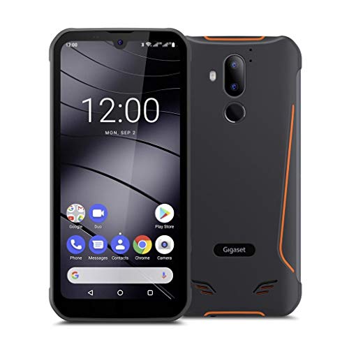 Gigaset GX290 Outdoor Smartphone ohne Vertrag - 6,1 Zoll V-Notch HD+ Display - wasserdicht, staubdicht, stoßfest und mit Gesichtserkennung Dual SIM - 32GB und 3GB RAM - Android 10, titanium grey von Gigaset