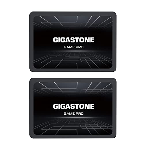 Gigastone SATA SSD 128GB (2er Pack) 2,5 Zoll 3D NAND Bis zu 510MB/s interne SSD SATA III SSD Festplatte Kompatibel mit Laptop und PC Desktop Festkörper-Laufwerk 2,5" SLC Cache Performance von Gigastone