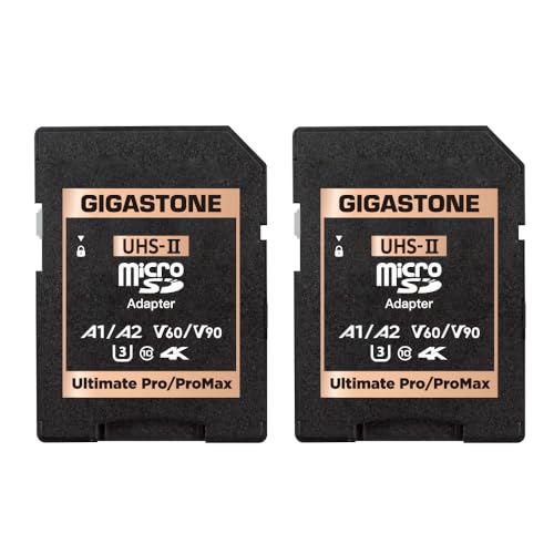 Gigastone UHS-II MicroSD auf UHS-II SD Speicherkartenadapter, Kamera Ultimate UHS-II Adapter, 2er-Pack von Gigastone