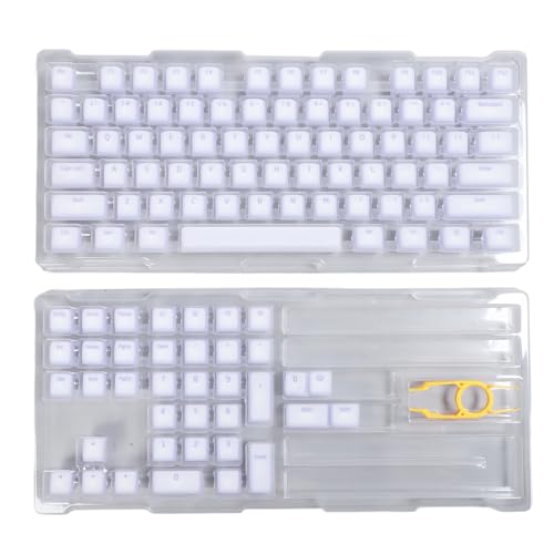 Gigicial Keycaps Mechanische Tastatur-Tastenkappen, 113 Tasten, PBT-Gaming-Tastatur-Tastenkappen mit Tastenkappen-Abzieher für 61, 64, 68, 72, 82, 84, 87, 104, 108 Tasten (Azul Bígaro) von Gigicial