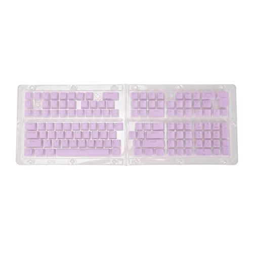 Gigicial Tastenkappen, mechanische Tastatur-Tastenkappen, 129 Tasten, PBT, durchscheinender Pudding, niedliche Tastenkappen, individuelles Tastenkappen-Set für Tastaturen (Purple) von Gigicial