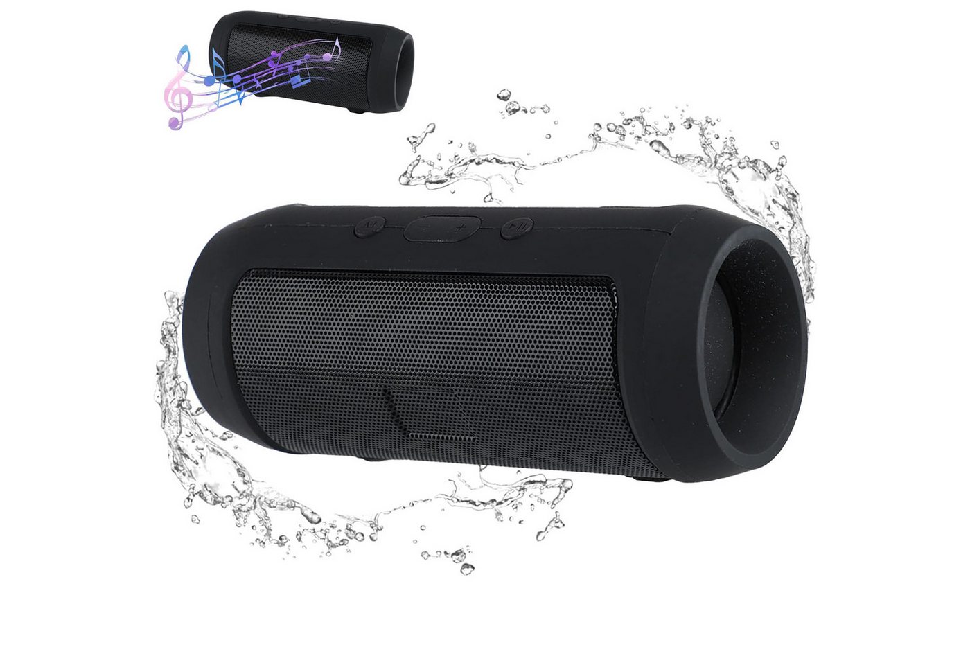 Gigicial Tragbarer kabelloser Lautsprecher, wasserdicht, Stereo Bluetooth-Lautsprecher von Gigicial