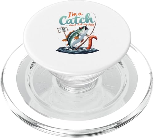 Fischen lustig Ich bin ein Fang Frag einfach meinen Köder PopSockets PopGrip für MagSafe Fischen lustig Ich bin ein Fang Frag einfach meinen Köder PopSockets PopGrip für MagSafe von Gilbium