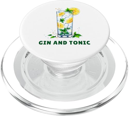 Gin and Tonic Outfit Sommer Party Cocktail Gin Liebhaber PopSockets PopGrip für MagSafe von Gin mit Tonic Design für Herren Damen Party Drink