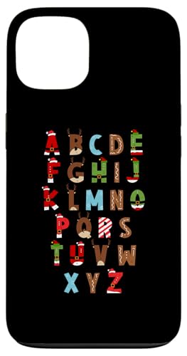 Hülle für iPhone 13 Alphabet Weihnachten Alphabet ABC Weihnachtsbeleuchtung Lehrer von Gingerbread Christmas Alphabet ABC Teacher Learn