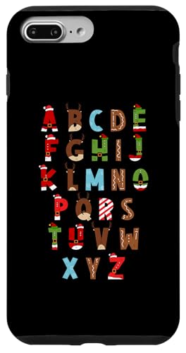 Hülle für iPhone 7 Plus/8 Plus Alphabet Weihnachten Alphabet ABC Weihnachtsbeleuchtung Lehrer von Gingerbread Christmas Alphabet ABC Teacher Learn