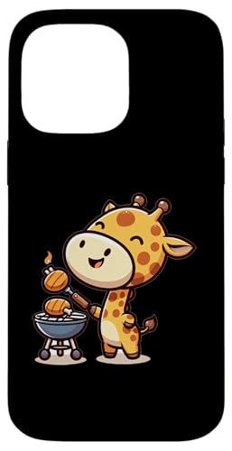 Hülle für iPhone 14 Pro Max Süße Grill-Giraffe von Giraffe BBQ FH