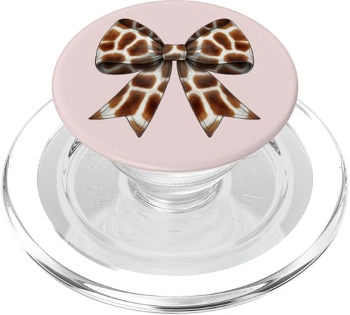 Kokette Schleife Giraffe Druck Mädchen Mama Muttertag PopSockets PopGrip für MagSafe von Giraffe Coquette Aesthetic Girl Women Clothing