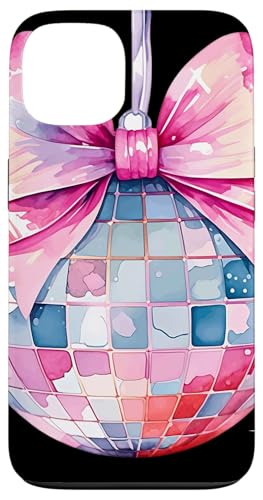 Coquette Bow Discokugel Hülle für iPhone 13 von Girl Pink Bow Girly Y2K Women Girl