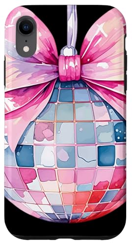 Coquette Bow Discokugel Hülle für iPhone XR von Girl Pink Bow Girly Y2K Women Girl