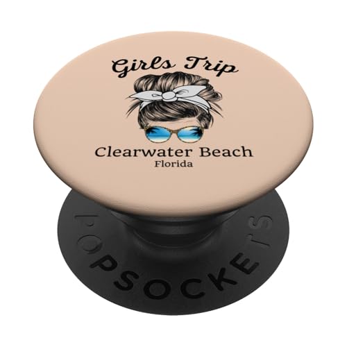 Damen Mädchen Trip Clearwater Beach | Reise Urlaub Florida PopSockets mit austauschbarem PopGrip von Girls Trip Vacation Travel Co