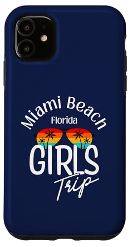 Hülle für iPhone 11 Miami Beach Florida Mädchenreise Miami von Girls Trip Vintage & Co