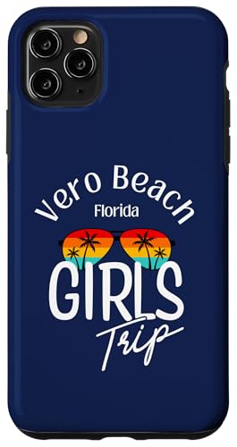 Hülle für iPhone 11 Pro Max Vero Beach | Damen Mädchen Reise Vero Beach Florida Urlaub von Girls Trip Vintage & Co