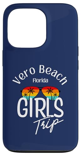 Hülle für iPhone 13 Pro Vero Beach | Damen Mädchen Reise Vero Beach Florida Urlaub von Girls Trip Vintage & Co