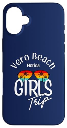 Hülle für iPhone 16 Plus Vero Beach | Damen Mädchen Reise Vero Beach Florida Urlaub von Girls Trip Vintage & Co