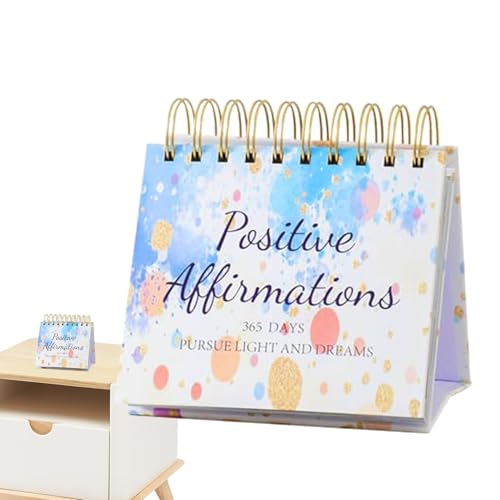 Motivational Desk Calendar, Daily Affirmation Calendar, Inspirational Desktop Calendar, Affirmation Desk Calendar, Motivational Quotes Calendar, Inspirational Desk Accessories, Desk Calendar for Women von Gitekain