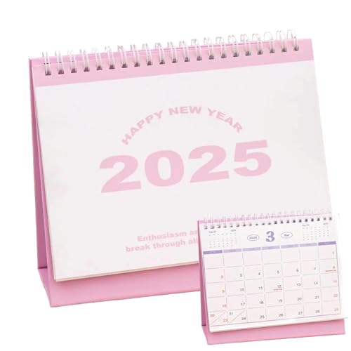 Tischkalender 2024-2025, einfacher Tischkalender, 14-Monatskalender, November 2024 bis Dezember 2025, Schulplanungskalender, kompakter Tischkalender, leicht lesbarer Kalender, Stehkalender für Zuhause von Gitekain