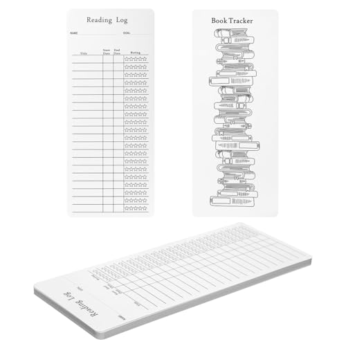 Giwnhvx 12-Teiliges Lesezeichen für Leselisten 2025, Malbuch-Tracker und Bewertungs-Leseprotokoll, Lustige Leselisten-Seitenmarkierung von Giwnhvx