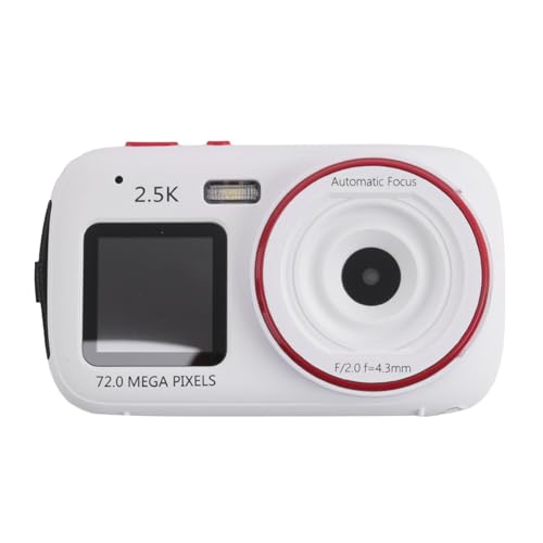 Giwnhvx Digitalkamera, 16-Facher Zoom, Dual-Screen, 72 MP, HD-Kamera mit MP3-Player-Funktion, Autofokus-Kamera für Kinder, von Giwnhvx