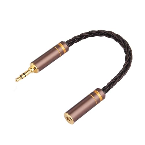 Giwnhvx HiFi-Balanced-Audiokabel 8-Ohrhörer-Adapterkabel 3,5 mm Stecker auf Buchse AUX-Kabel A von Giwnhvx