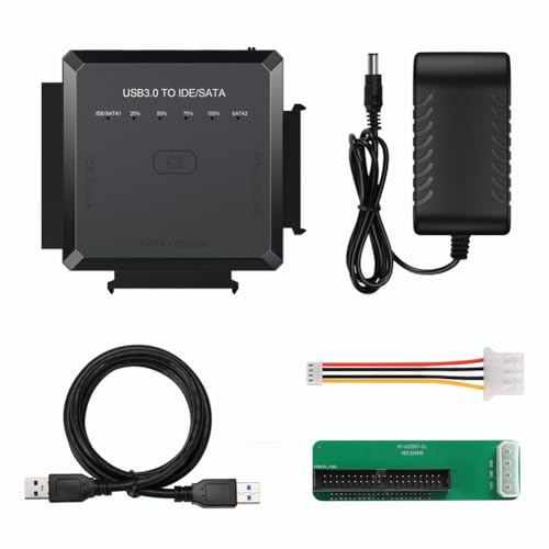 Giwnhvx Sata auf USB 3.0 IDE SATA Adapter auf USB3.0 USB2.0 Sata Kabel für 2,5 3,5 Festplatte HDD SSD USB IDE SATA EU Stecker von Giwnhvx