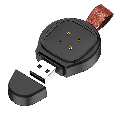 Gladgogo Ladeger?t Kompatibel mit Fitbit Sense/Fitbit Versa 3, Exklusive St?nder USB Ladeger?t Dock f¨¹r Fitbit Versa 3 / Fitbit Sense Smartwatch, Schwarz von Gladgogo