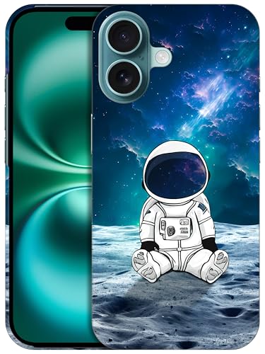 GlamCase - Baby Astronaut im Weltraum bedruckte Hartschale für iPhone 16 Plus von GlamCase