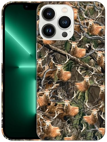 GlamCase - Camouflague DeerPrinted PC-Hülle für iPhone 13 Pro Max, Weiß von GlamCase