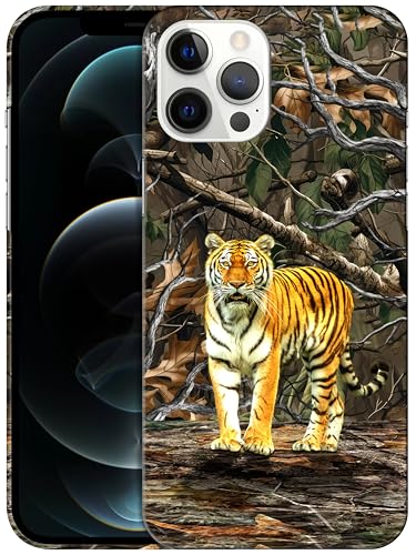 GlamCase Camouflague TigerPrinted PC-Hülle für iPhone 12 Pro Max, Weiß von GlamCase